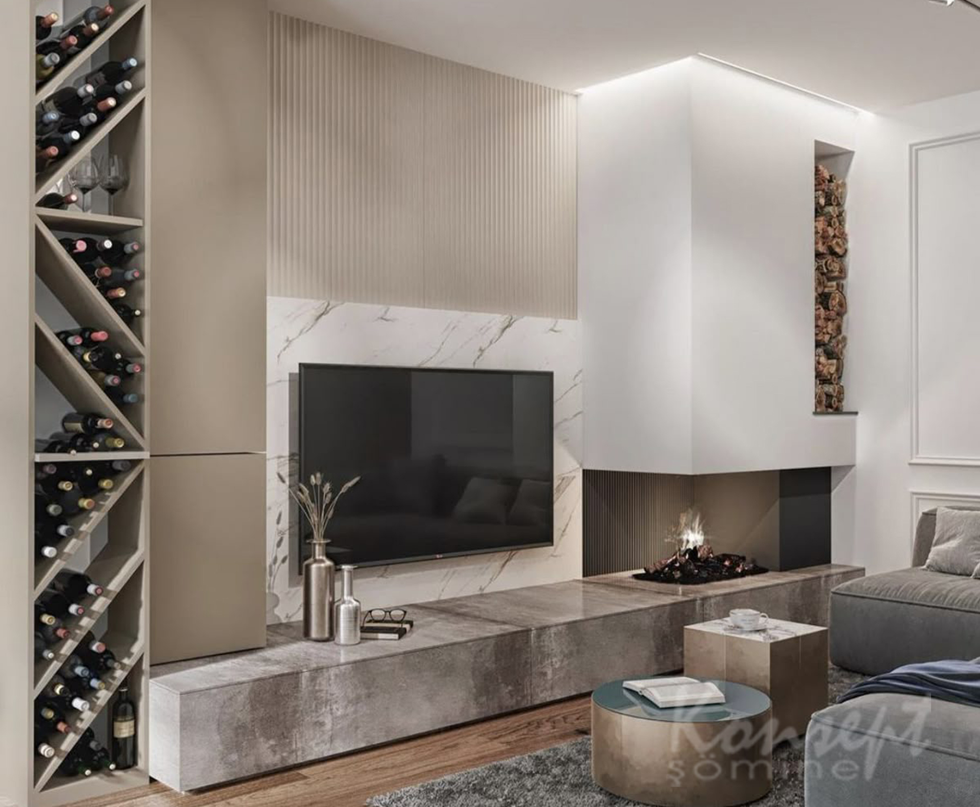 3 Boyutlu Elektrikli Şömine 16