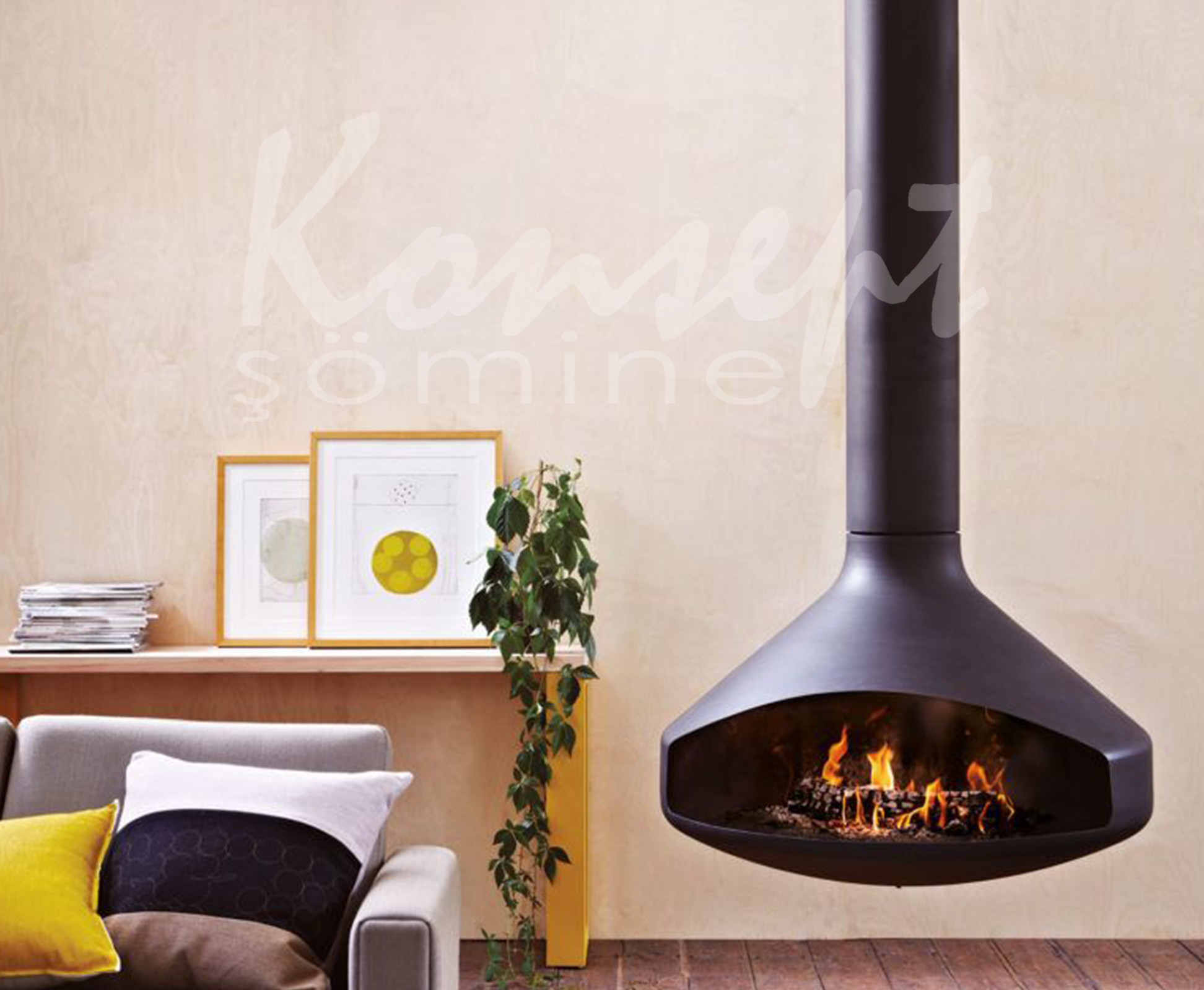 Hanging Fireplace 01