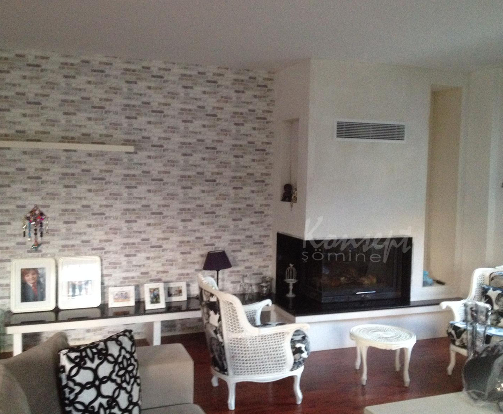 L Type Fireplace 16