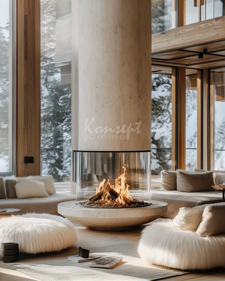 Middle Fireplace 61