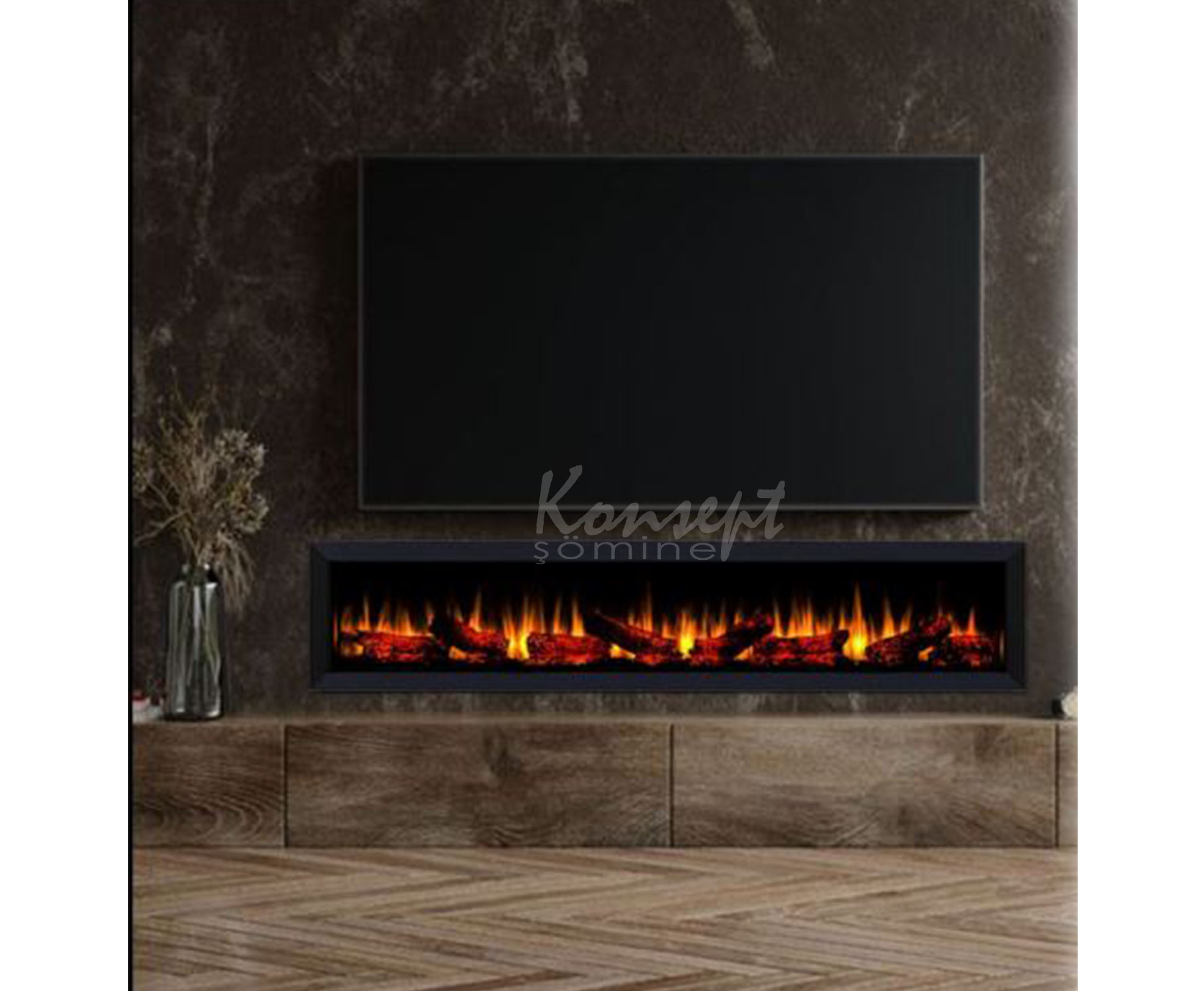 Plasma electric fireplace 17