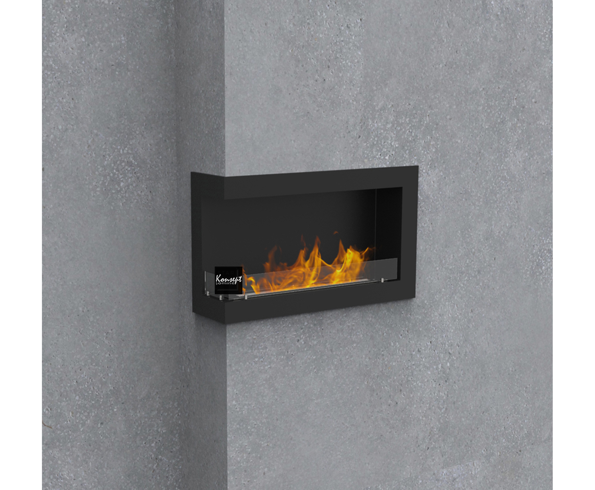 Fixed ethanol fireplace 16