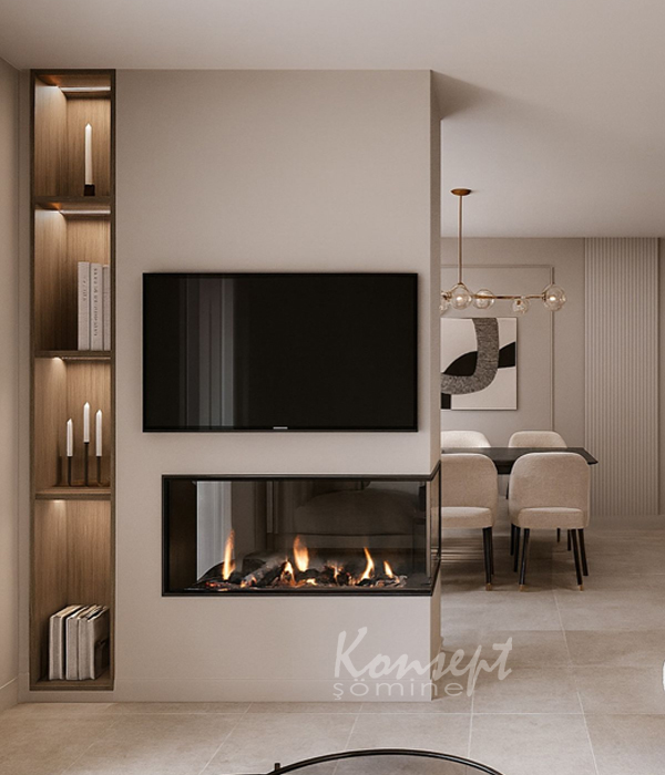 U Tipi Elektrikli Şömine 16