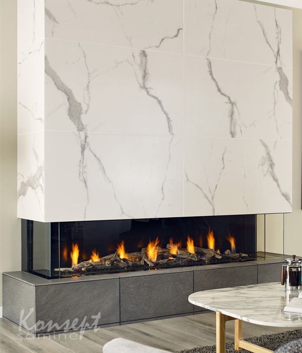 U Tipi Elektrikli Şömine 18