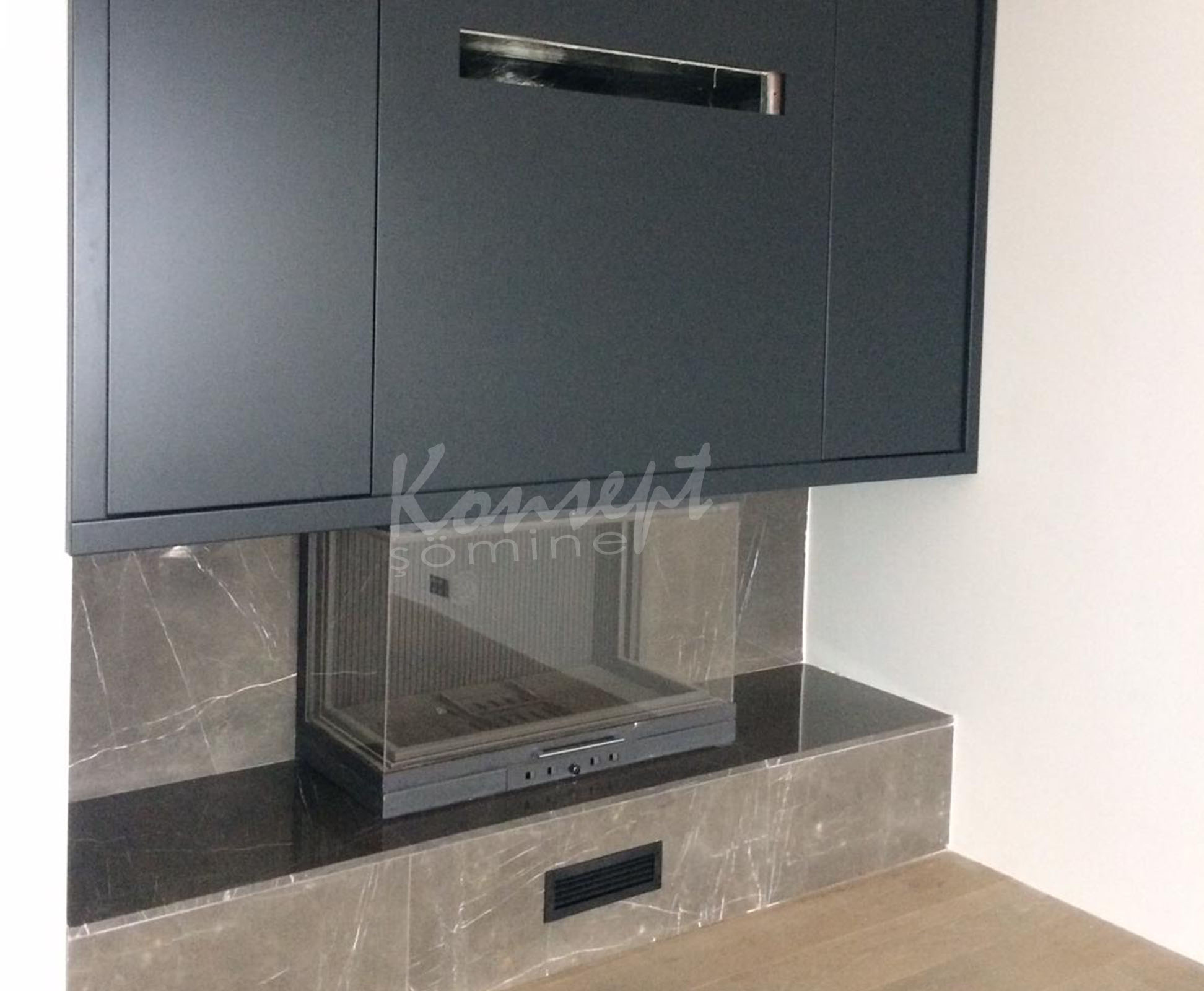 U Type Fireplace 28